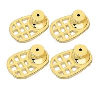 SAFIGLE 4 Sets Gold-Plated Earring Lifters for Heavy Earrings Mesh Ear Lobe Support Backings Copper Alloy Anti-Sag for Women’S Studs and Oversized Drops