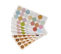 SAFIGLE 40 Sheets Assorted Color Self Adhesive Loose Leaf Paper Reinforcement Labels Donut Decorative Repair Stickers Easy Paste and Remove Compatible with Loose-Leaf for Paper Mending