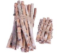 SAFIGLE 40Pcs Birch Twigs and Dried Branches Handmade Fireplace Logs for Crafting and Vase Decoration