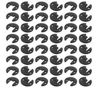 SAFIGLE 40pcs Push-in Adjustable Furniture Panel Connectors, Quick-Fit Cabinet Hardware 2.1cm Hole Spacing, Base and Drawer Fasteners for Kitchen and Closet Assembly