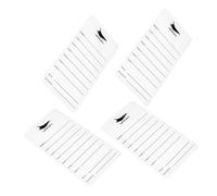 SAFIGLE 4pcs Acrylic Eyelash Extension Trays Lightweight Lash Holder Boards with Scales for Easy Organization for Salon and Home Use Grafting Tool for Eyelashes