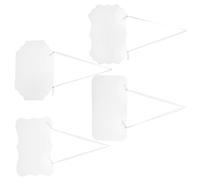 SAFIGLE 4Pcs Acrylic Wedding Reserved Signs - Blank Hanging Seat Labels for Chairs, Tables, and Pew Decorations, Suitable for Weddings, Home, Office, and DIY Crafting