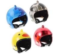 SAFIGLE 4pcs Adjustable Size Chicken Helmet for Domesticated Poultry, Plastic Pet Safety Helmet with Easy to Clean Design, Poultry Protection Accessory for Hens and Small Birds
