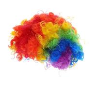 SAFIGLE 4pcs Afro Curly Wig Clown Cosplay Wig Funny for Halloween Carnival Disco Party