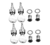 SAFIGLE 4pcs Banjo Tuning Pegs Tuners String Keys for Banjo Machine Head Vintage Tuners Tenor Tuning Pegs Long