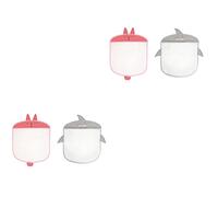 SAFIGLE 4pcs Bath Toy Bag Hanging Storage Pouch Creative Household Storage Bags Mesh Suction Cups for Bathroom Organiser
