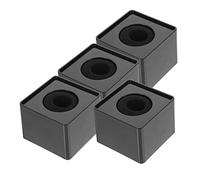 SAFIGLE 4pcs Black Mic Flag Cube Microphone Logo Holder Interview Microphone Prop Flag Station for Tv Broadcasting and Vlogging