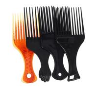 SAFIGLE 4pcs Cantu Comb Detangling Hairdressing Tool Portable Wide Tooth Hair Comb for Curly Hair Home Use