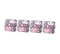 SAFIGLE 4pcs Cartoon Sanitary Pad Bag Portable Zipper Design Period Pouch for Multi Purpose Storage Container for Menstrual Products Travel Friendly Decorative Period Bag