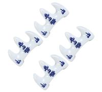 SAFIGLE 4pcs Ceramic Calligraphy Brush Holder Large Medium Small Porcelain Pen Rest Rack for Painting and Calligraphy Artists Desk Accessory to Prevent Table Stains