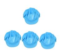 SAFIGLE 4pcs Chef Hat Breathable Work Hat for Men and Women Unisex Cooking Cap for Culinary Professionals and Restaurant Use Comfortable Hair and Easy Wear Blue