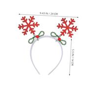 SAFIGLE 4pcs Christmas Snowflake Headband Headbands for Hair Accessories for Snowflake for Women Xmas Hair Accessories Christams Festive Headwear Plastic
