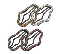 SAFIGLE 4Pcs Cloud Shaped Snap Hair Clips for Durable Hair Accessories Grey and Enhancing Fashion Look