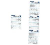 SAFIGLE 4pcs Coated Flute Chord Chart for Easy Practice Flute Guide for Students and Teachers for Learning Music Theory and Chord Progressions