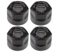 SAFIGLE 4pcs Collet Clamping Nut Router Bit Holder Nut Er11-a Chromium Steel with Balancing Holes High Accuracy and Concentricity for Fixing Er-type Tool Holders