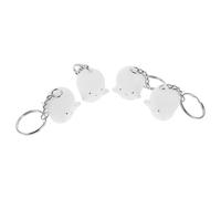 SAFIGLE 4pcs Cute Cartoon Ghost Keychain Adorable Bag Ornaments for Halloween Lightweight and Playful Keyring Charms Friends Family and Party Favors