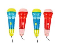 SAFIGLE 4pcs Echo Microphone Props Boys and Girls Plaything Party Favor Lightweight Stage Performance