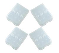 SAFIGLE 4pcs Electric Toothbrush Head Storage Box Portable Travel Case for Brush Heads Dustproof and Sealed Holder for Families and Couples Compact and Travel
