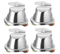 SAFIGLE 4pcs Floor Tom Leg Clamp Silver-plated Iron Base for Drum Set Easy to Install Snare Parts Durable Tom Stand Accessory for Improved Musical Expression and Performance