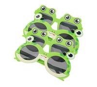 SAFIGLE 4pcs Frog Eyeglasses for Adults Novelty Tropical Party Sunglasses Fun Summer Luau Props Creative Photo Booth Accessories Lightweight Durable Design