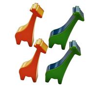 SAFIGLE 4pcs Giraffe Shape Musical Maracas Educational Boy Girl Percussion Shaker Toys for Early Learning and Fun Playtime Activities