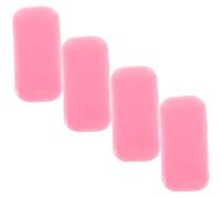 SAFIGLE 4pcs Grafting Eyelash Spacer Lashes Perming Lash Extension Eye Pads False Kiss Eyelash Pads Extension Pads Strips Eyelash Extension Training Cup Eyelash Eye Pads Pink Silica Gel