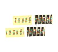 SAFIGLE 4pcs Guitar Finger Guide Beginner Fretboard Stickers Note Decals for Guitar Fretboard for Learning Scales and Notes Random Color