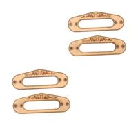 SAFIGLE 4pcs Guitar Pickup Frame Mounting Ring for Pickups Single Coil Humbucker Ring Inner Hole Diy Accessory for Tl Electric Guitars