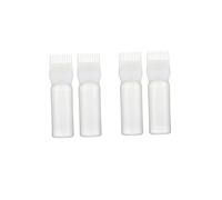SAFIGLE 4pcs Hair Coloring Bottle White Hair Dye Applicator Bottle for Salon Use Easy Rinse and Comb Tool