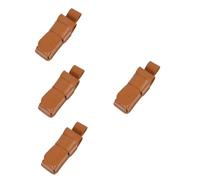 SAFIGLE 4pcs Harmonica Supply Case Sturdy Leather Cover for Russian Harmonicas Portable Diatonic Jaw Harp Holder Travel Ease