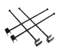 SAFIGLE 4pcs Iron Slatwall Hooks for Square Tube Beams Adjustable and Underwear Display Hangers Modern Stylish Design for Retail Shop Garage Bedroom Organization