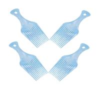 SAFIGLE 4pcs Men's Hair Grooming Comb Wide Tooth Curly Hair Pick for Slicked-back Styles Plastic Comb for Styling