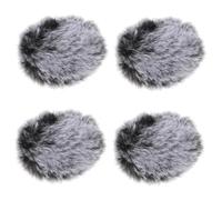 SAFIGLE 4pcs Microphone Furry Windscreen Cover Protective Anti-noise Cover for Mic Hair Frosted Design Easy to Install for Ktv Studio and Outdoor Use