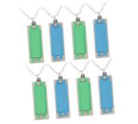 SAFIGLE 4pcs Mini Harmonica Necklace for Boys and Girls Boys and Girls Musical Toy Harmonica Pendant Craftsmanship Christmas