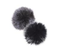 SAFIGLE 4pcs Mini Lapel Microphone Furry Windscreens Wind Covers with Black Yellow Grey Colors, Wind Muff Windshields for Wireless Lavalier Mics, Suitable for Outdoor Recording and Speech