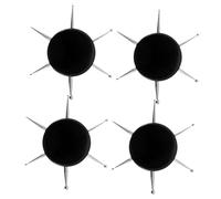 SAFIGLE 4pcs Nail Art Dotting Tools Set Circular 6-size Manicure Painting Pens for Professional and Home Nail Design Black Dotting Pens for Rhinestone Application