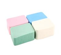 SAFIGLE 4pcs Natural Diamond Sponge for Makeup Face Powder Puff Large for Blending and Applying Cosmetics