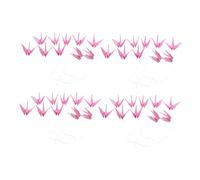 SAFIGLE 4pcs Pink Origami Paper Crane Garland Handmade Crane Hanging Decor for Bridal Shower Engagement Party Birthday Christmas Photography Props and Wedding Decorations