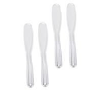 SAFIGLE 4pcs Plastic Mask Stick Skincare Cream Spatula Portable Makeup Application Tool for DIY Cosmetic Products Sampling Beauty Products for Women