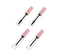 SAFIGLE 4Pcs Portable Mascara Tubes with Wand DIY Shadow Tip Liner Mascara Containers Pet Bottles for Travel Daily Use Chic Design for All Ages