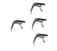 SAFIGLE 4pcs Professional Metal Guitar Capo Portable Capo for Guitar and Ukelele Clamp Accessory for Practice Sessions