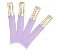SAFIGLE 4Pcs Refillable Eye Cream Tubes with Massage Head Travel Containers for Creams Essential Oil Dispensers Portable and Convenient Cosmetic Packaging for Women