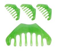 SAFIGLE 4pcs Resin Combs: Massage Hair Gua Sha Scraping Scalp Comb Facial Massage Tool Handheld Head Tools for Hair Caring Mother's Day Gift