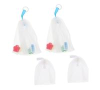 SAFIGLE 4pcs Soap Net Bags Face Cleansing Foaming Nets Pe Material Quick Bubble Creation Keeps Skin Bright and Smooth Household Use