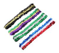 SAFIGLE 4pcs Sparkling Sequin Headbands Multicolored Stretchy Hairbands Comfortable Elastic Hair Hoops for Women Party Dance Casual Wear