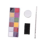 SAFIGLE 4pcs Special Effects Skin Wax Set with Colorful Wax Spatulas and Cotton for Fake Scars Making Durable Skin Safe Makeup Tools for Halloween Carnival Tv and Prank Use