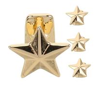 SAFIGLE 4Pcs Star Teeth Caps Easy to Wear Hip Hop Grill Jewelry Unique Five Pointed Star Design Lightweight Tooth Decoration for Rappers Music Festivals Comfortable Secure Fit