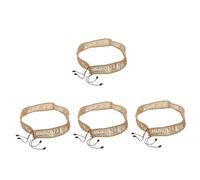 SAFIGLE 4pcs Steel Tongue Drum Protective Sleeve Simulation Rattan Ethereal Drum Rope for Accessories and Ethereal Usage Scenarios