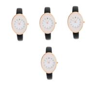 SAFIGLE 4pcs Stylish Women Watch Strap Chic Casual Wrist Decor for Students and Office Workers Lightweight and Design Fashion Style