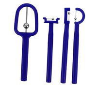 SAFIGLE 4pcs Tongue Trainer Set Portable Oral Lips Exerciser for Boy Girl Adults Tongue Tip Flexibility Tool for Speech Therapy Blue U-Shaped Recovery Kit
